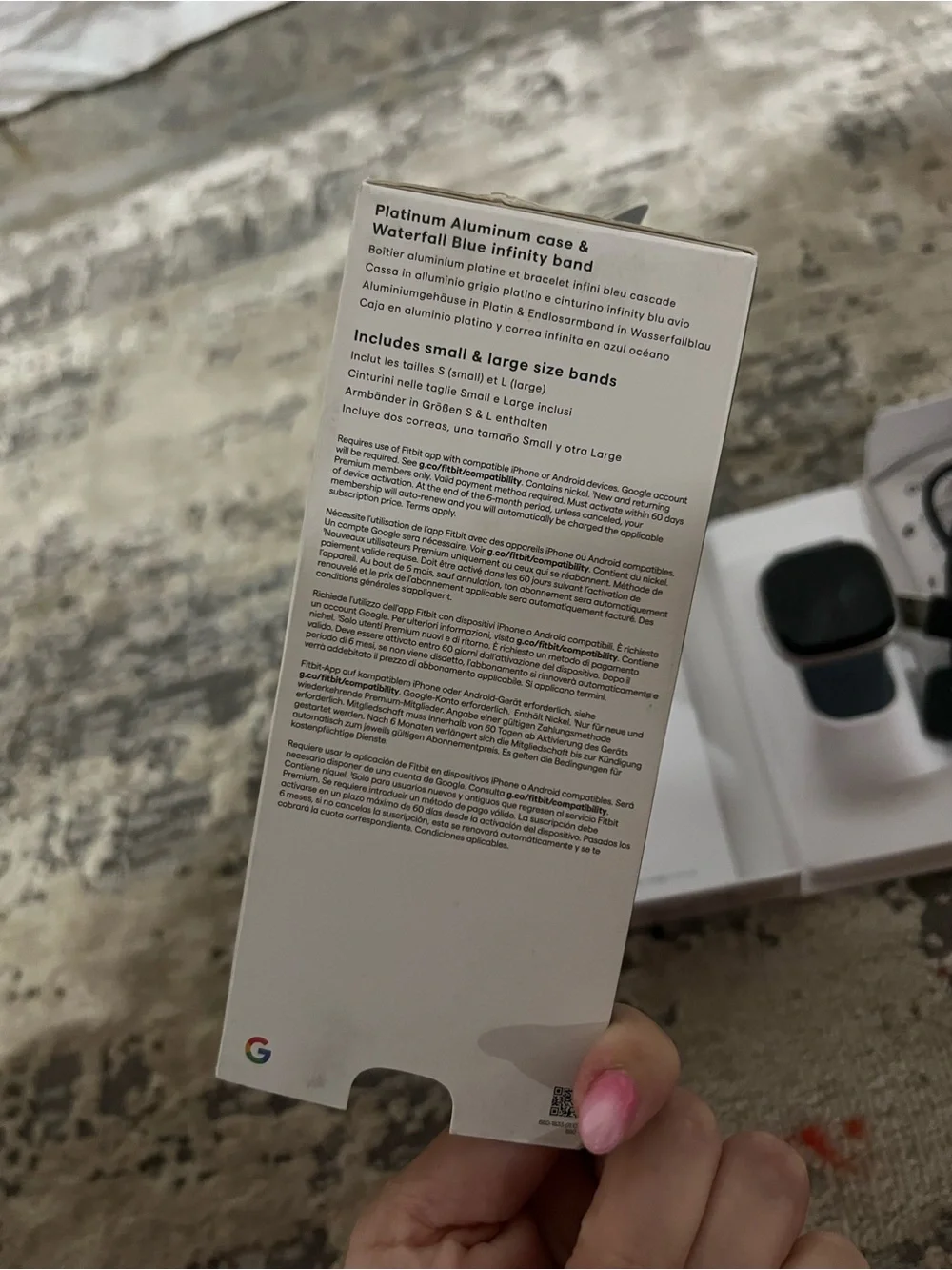 NEW Fitbit Versa 4 Fitness Smartwatch with Daily Readiness, GPS Waterfall Blue
